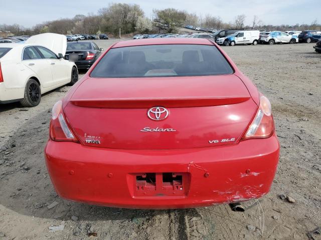 4T1CA30P44U003373 - 2004 TOYOTA CAMRY SOLA SE RED photo 6