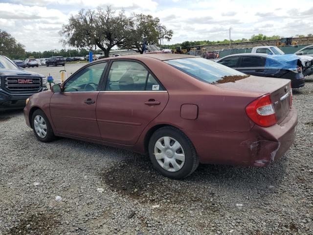 4T1BE32K12U070673 - 2002 TOYOTA CAMRY LE MAROON photo 2