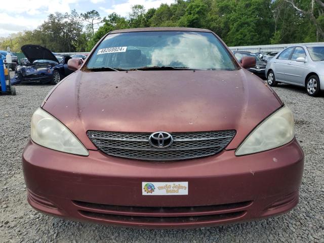 4T1BE32K12U070673 - 2002 TOYOTA CAMRY LE MAROON photo 5