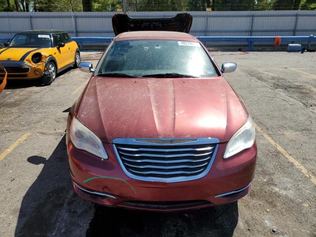 1C3BC7EG6BN529445 - 2011 CHRYSLER 200 LIMITED MAROON photo 5