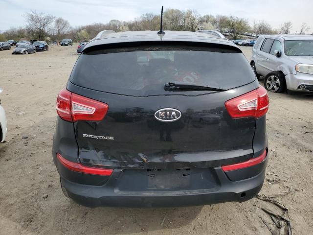 KNDPB3A28C7349431 - 2012 KIA SPORTAGE BASE BLACK photo 6