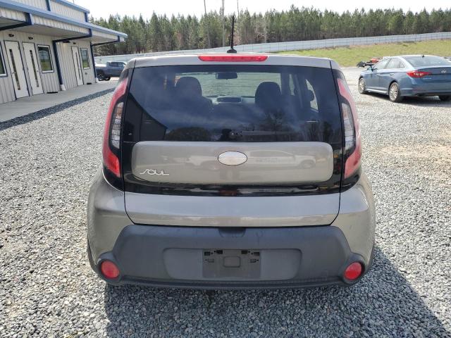 KNDJN2A25E7015545 - 2014 KIA SOUL GRAY photo 6