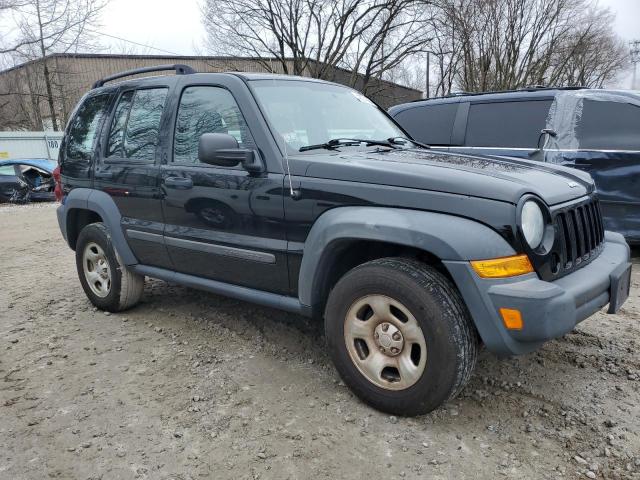 1J4GL48K57W712282 - 2007 JEEP LIBERTY SPORT BLACK photo 4