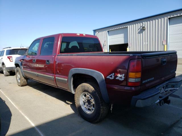 1GCGK13U42F240665 - 2002 CHEVROLET SILVERADO K1500 HEAVY DUTY BURGUNDY photo 2