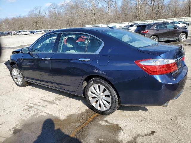 1HGCR3F86FA014300 - 2015 HONDA ACCORD EXL BLUE photo 2