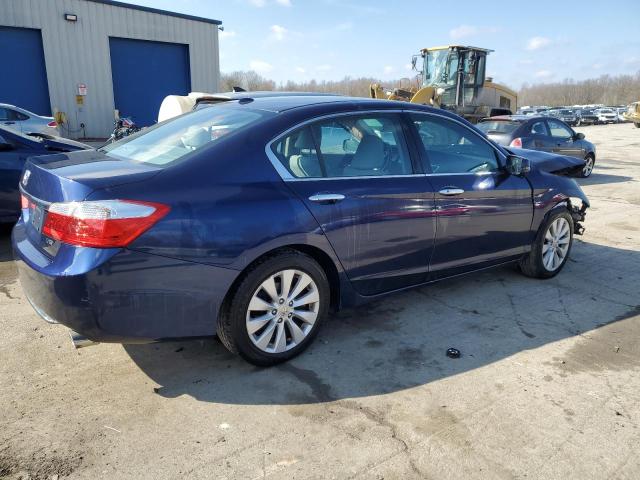 1HGCR3F86FA014300 - 2015 HONDA ACCORD EXL BLUE photo 3