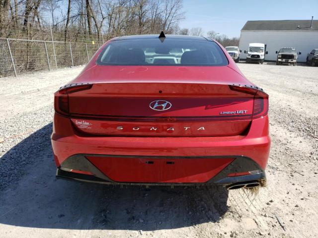 5NPEH4J20MH089907 - 2021 HYUNDAI SONATA LIMITED RED photo 6