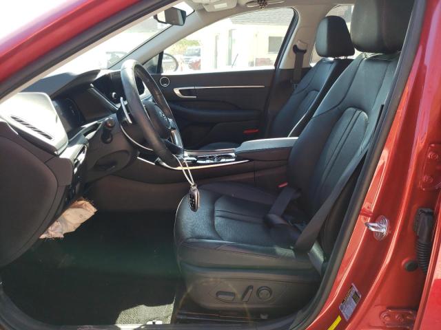 5NPEH4J20MH089907 - 2021 HYUNDAI SONATA LIMITED RED photo 7