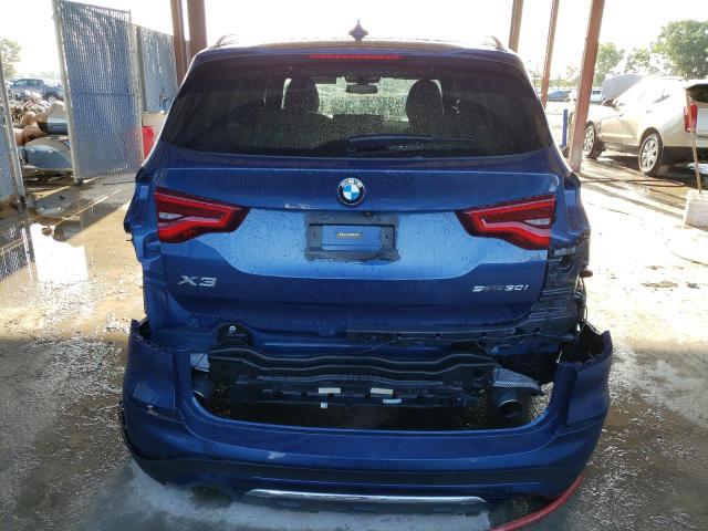 5UXTR7C51KLR52797 - 2019 BMW X3 SDRIVE30I BLUE photo 6
