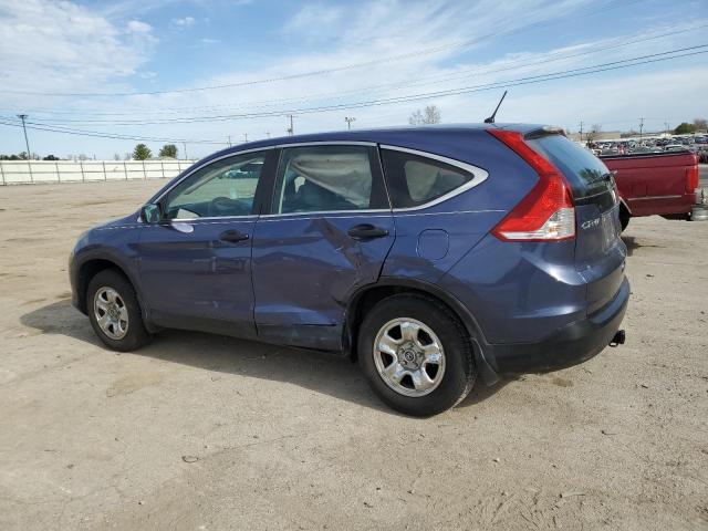 2HKRM4H32DH667517 - 2013 HONDA CR-V LX BLUE photo 2