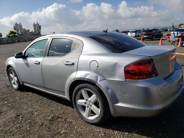 1C3CDZAB1DN648465 - 2013 DODGE AVENGER SE SILVER photo 2