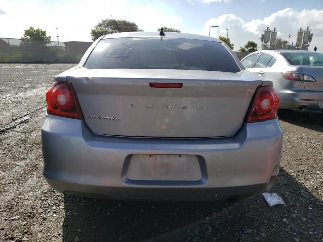 1C3CDZAB1DN648465 - 2013 DODGE AVENGER SE SILVER photo 6