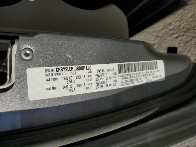 2C4RC1CG9DR811160 - 2013 CHRYSLER TOWN & COU TOURING L SILVER photo 13