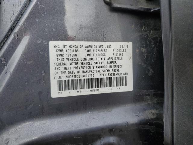 19UDE2F32HA001710 - 2017 ACURA ILX BASE WATCH PLUS GRAY photo 13