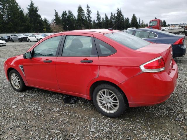 1FAHP35N48W181185 - 2008 FORD FOCUS SE RED photo 2