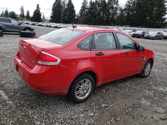 1FAHP35N48W181185 - 2008 FORD FOCUS SE RED photo 3