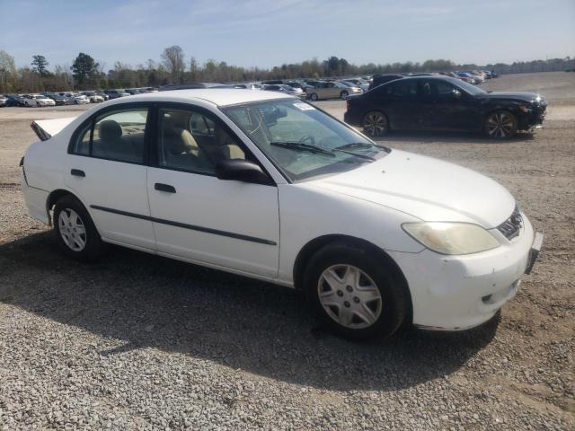 1HGES16325L019843 - 2005 HONDA CIVIC DX VP WHITE photo 4