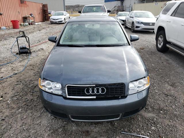 WAUJC68E64A248703 - 2004 AUDI A4 1.8T GRAY photo 5