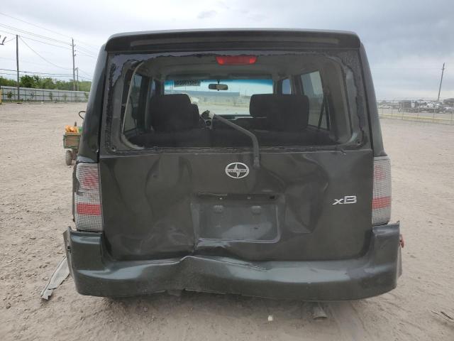 JTLKT324254001351 - 2005 TOYOTA SCION XB BLACK photo 6