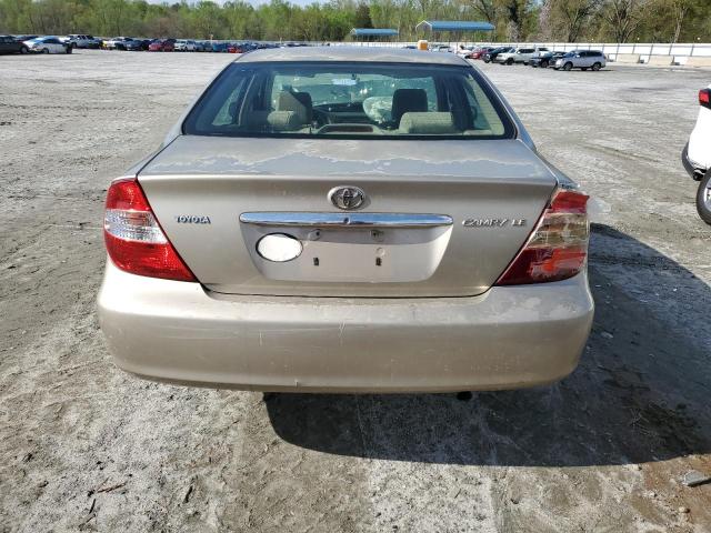 4T1BE32K02U628318 - 2002 TOYOTA CAMRY LE GOLD photo 6
