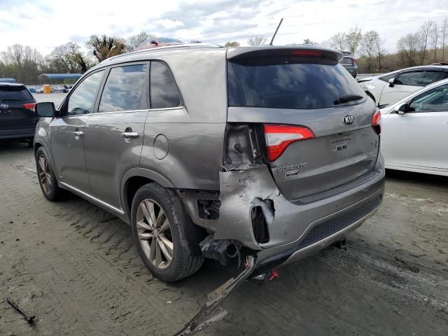 5XYKWDA76EG486809 - 2014 KIA SORENTO SX GRAY photo 2