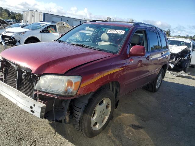 JTEEP21A570227811 - 2007 TOYOTA HIGHLANDER SPORT RED photo 1