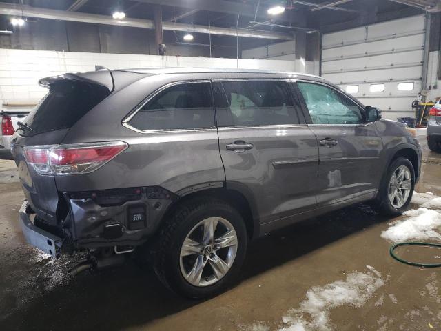 5TDDKRFH8GS253913 - 2016 TOYOTA HIGHLANDER LIMITED GRAY photo 3