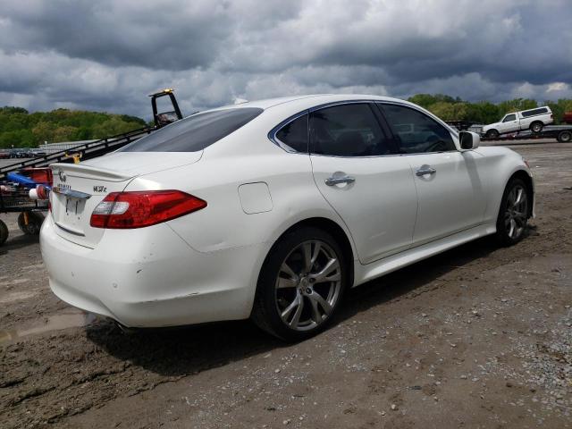 JN1BY1AR9DM602739 - 2013 INFINITI M37 X WHITE photo 3