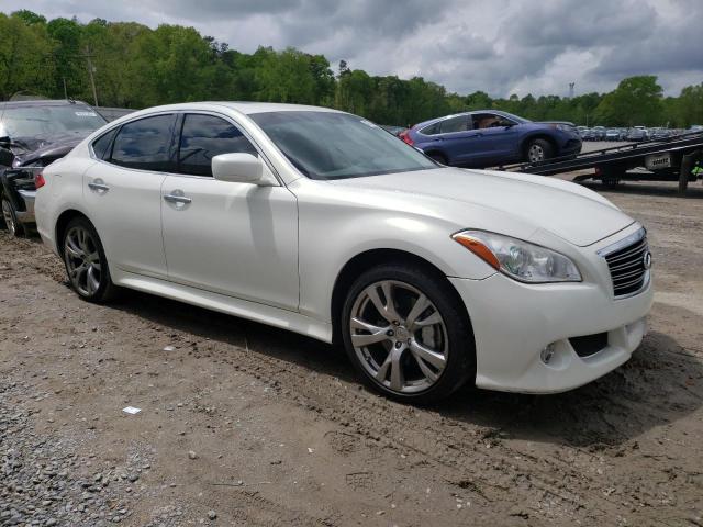 JN1BY1AR9DM602739 - 2013 INFINITI M37 X WHITE photo 4