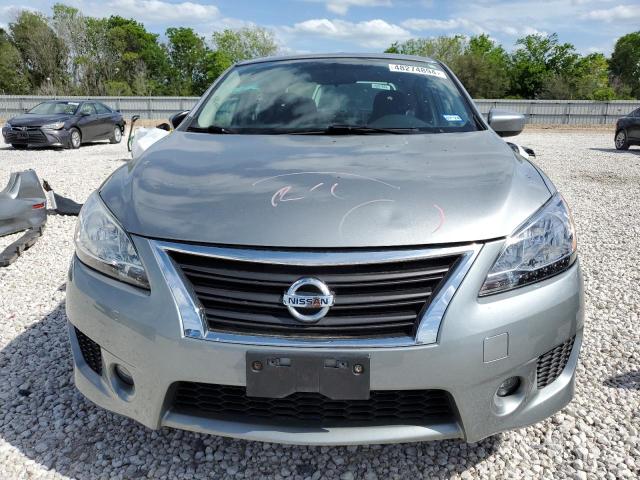 3N1AB7AP6EY309099 - 2014 NISSAN SENTRA S SILVER photo 5