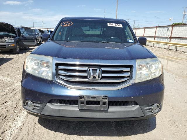 5FNYF3H7XCB035039 - 2012 HONDA PILOT EXLN BLUE photo 5