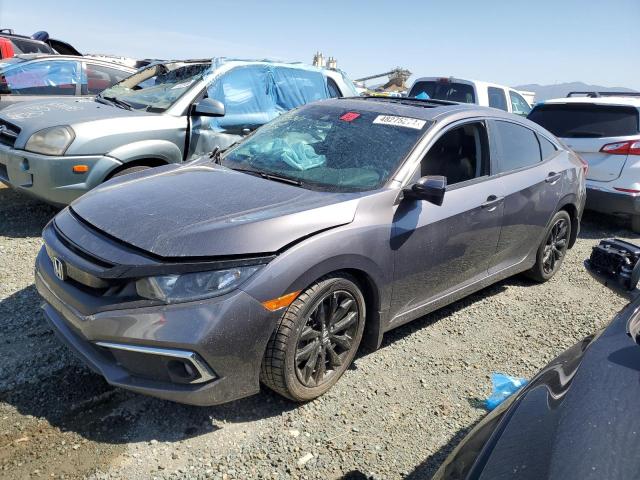 19XFC1F71KE015306 - 2019 HONDA CIVIC EXL ნაცრისფერი ფოტო 1