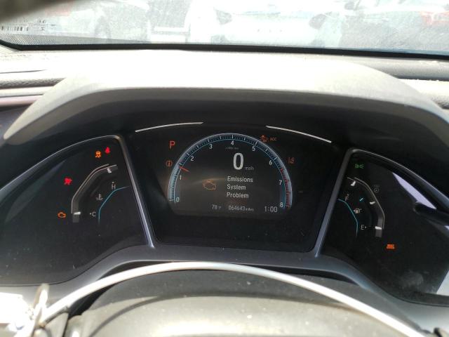 19XFC1F71KE015306 - 2019 HONDA CIVIC EXL ნაცრისფერი ფოტო 9