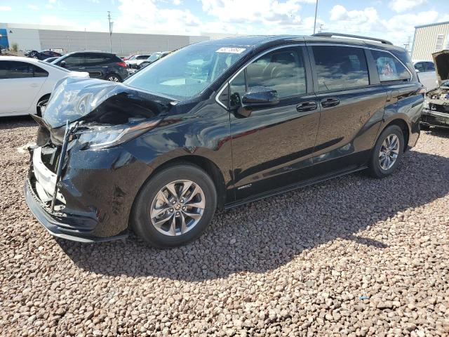 5TDKRKEC8MS037247 - 2021 TOYOTA SIENNA LE BLACK photo 1