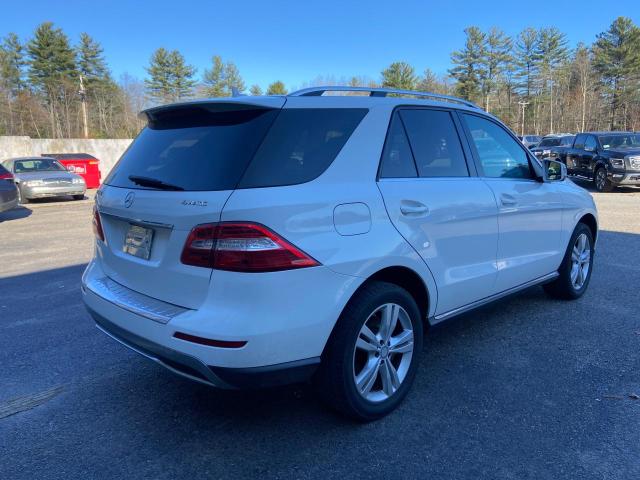 4JGDA5HB4EA403820 - 2014 MERCEDES-BENZ ML 350 4MATIC WHITE photo 4