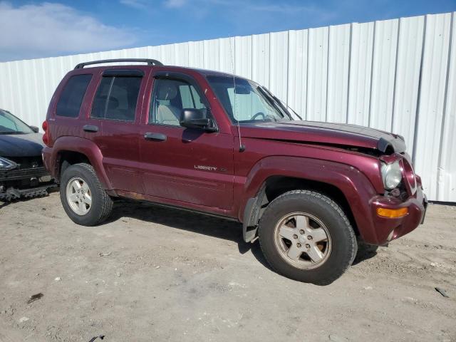 1J4GL58K52W111159 - 2002 JEEP LIBERTY LIMITED MAROON photo 4