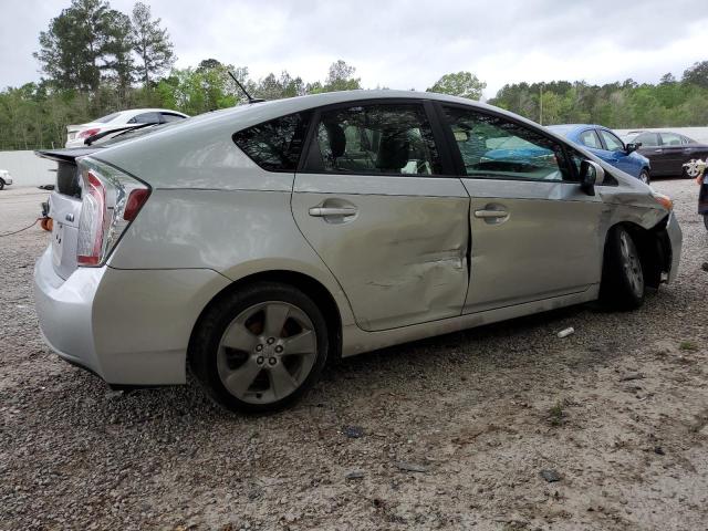 JTDKN3DU5D0345104 - 2013 TOYOTA PRIUS SILVER photo 3