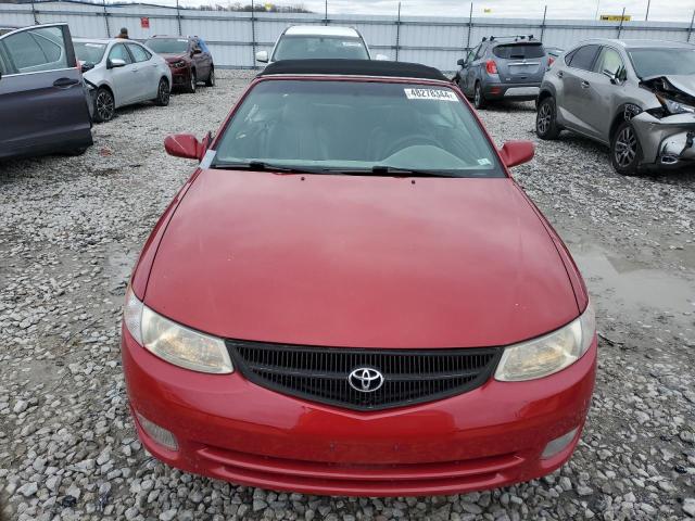 2T1FF22P01C428897 - 2001 TOYOTA CAMRY SOLA SE RED photo 5