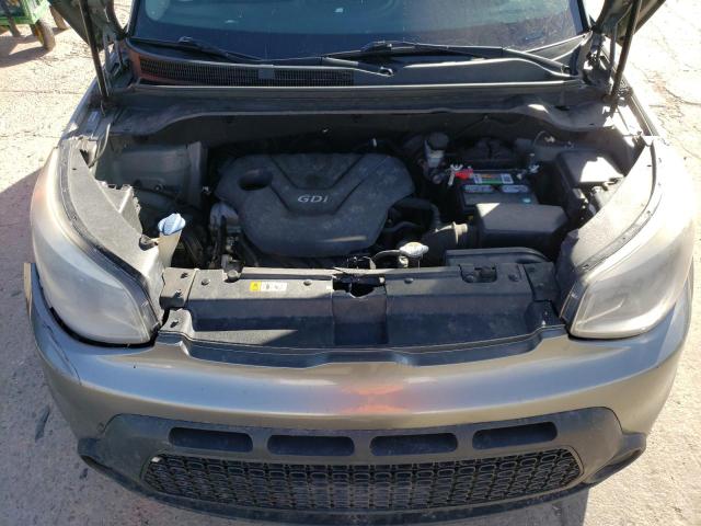 KNDJN2A24E7110842 - 2014 KIA SOUL GRAY photo 12