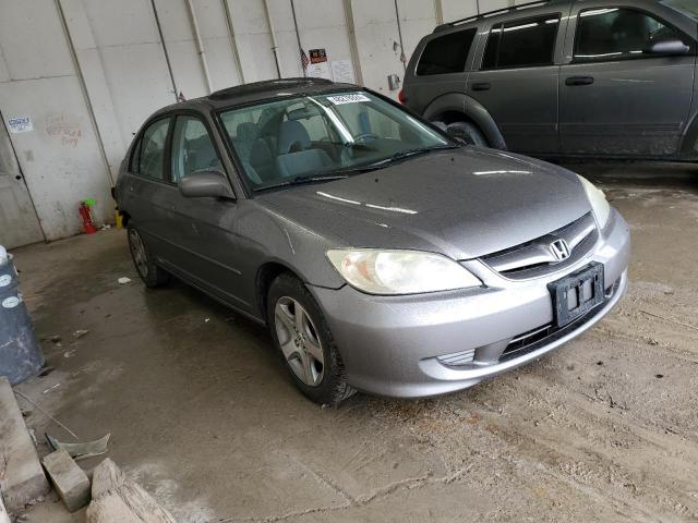 2HGES26754H533206 - 2004 HONDA CIVIC EX GRAY photo 4