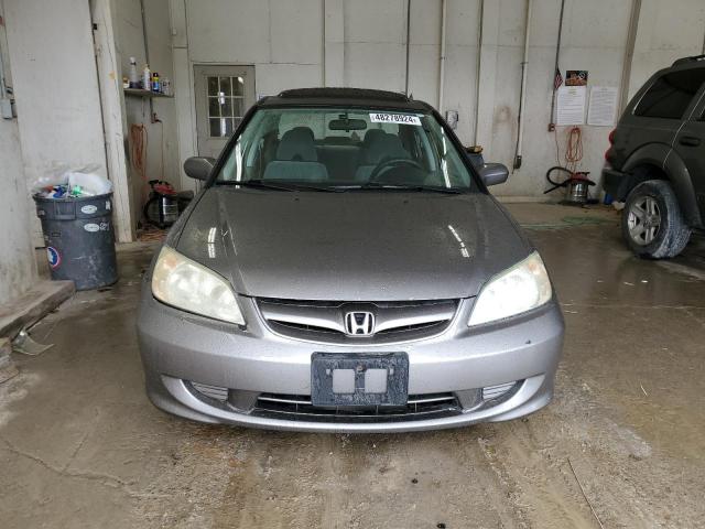 2HGES26754H533206 - 2004 HONDA CIVIC EX GRAY photo 5