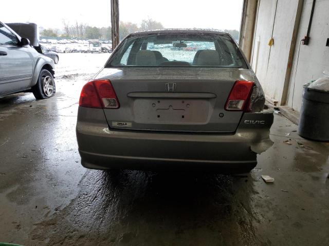 2HGES26754H533206 - 2004 HONDA CIVIC EX GRAY photo 6