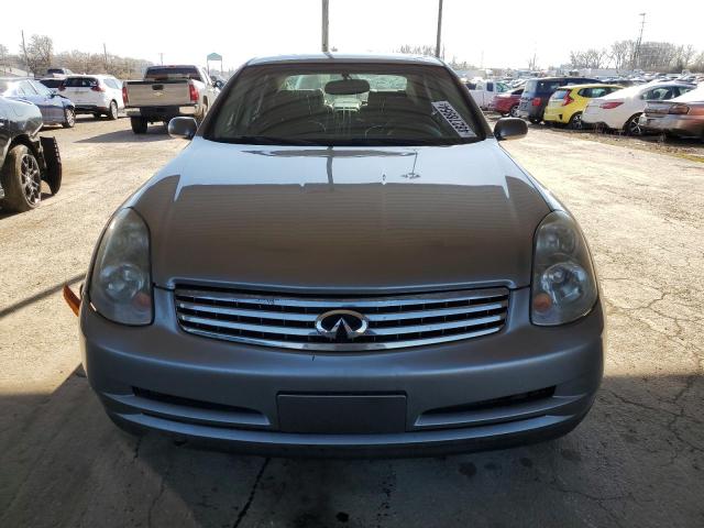 JNKCV51E14M106749 - 2004 INFINITI G35 GRAY photo 5