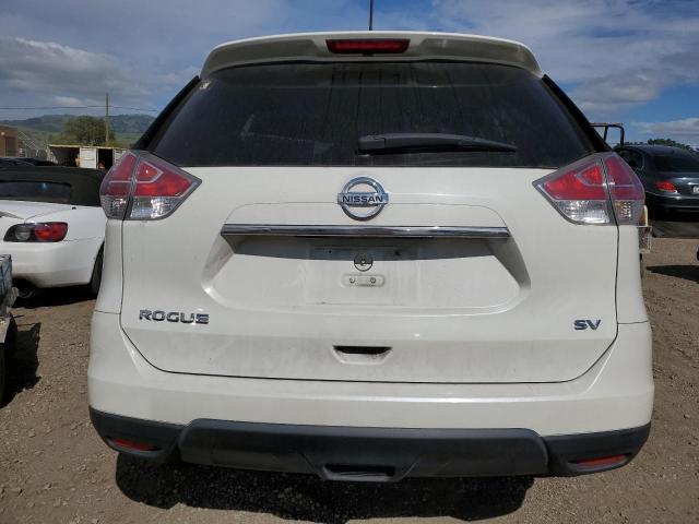 KNMAT2MT0GP602524 - 2016 NISSAN ROGUE S WHITE photo 6