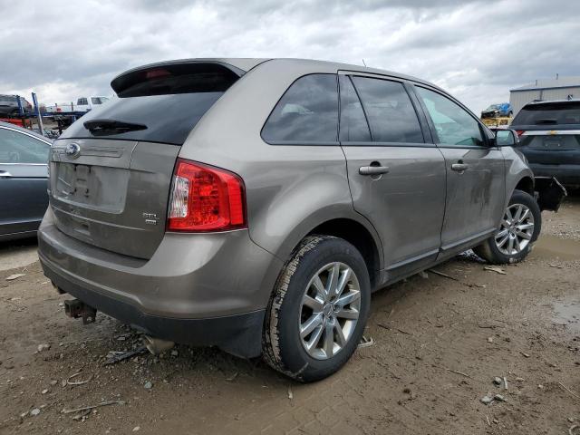 2FMDK4JC7EBB45548 - 2014 FORD EDGE SEL GRAY photo 3