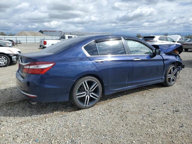 1HGCR2F1XHA288258 - 2017 HONDA ACCORD SPORT SPECIAL EDITION BLUE photo 3