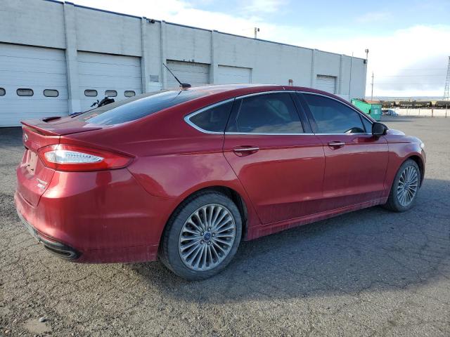 3FA6P0D97ER317589 - 2014 FORD FUSION TITANIUM RED photo 3