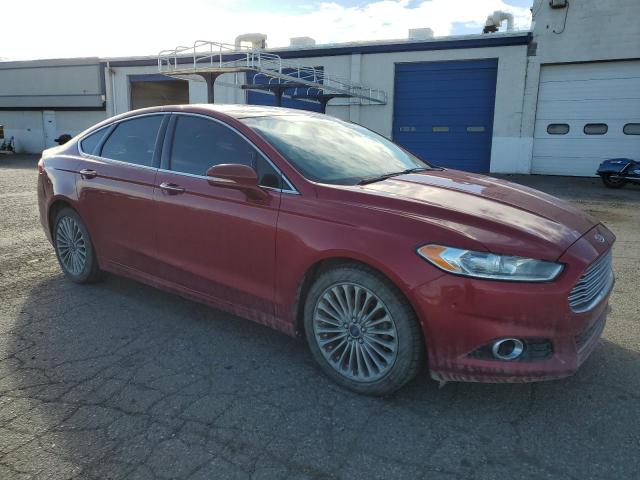 3FA6P0D97ER317589 - 2014 FORD FUSION TITANIUM RED photo 4