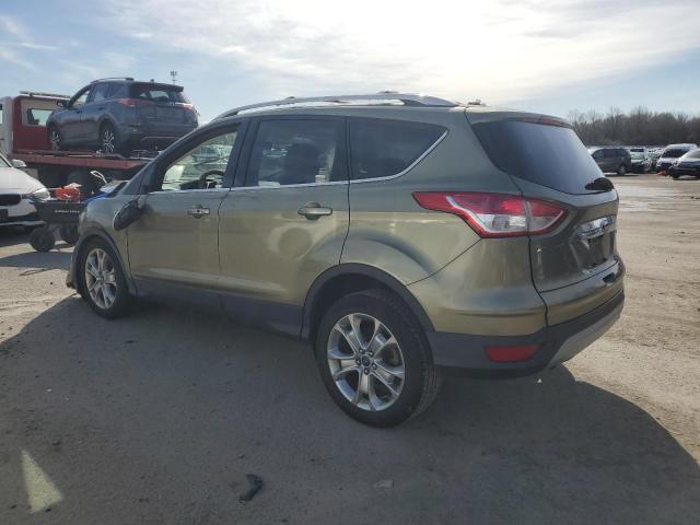 1FMCU9JX5EUA26736 - 2014 FORD ESCAPE TITANIUM GREEN photo 2