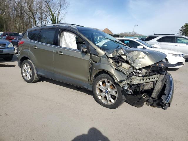 1FMCU9JX5EUA26736 - 2014 FORD ESCAPE TITANIUM GREEN photo 4